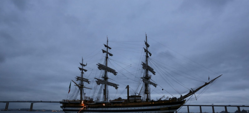 Niterói recebe navio italiano considerado um dos mais bonitos do mundo