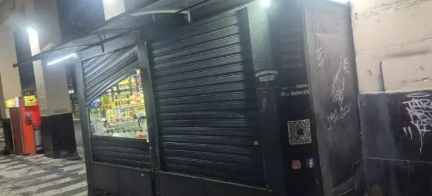 Centro de Niterói registra mais um arrombamento e furto de banca de jornal