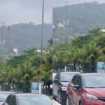 Nevoeiro cobre parte da orla do Rio e de Niterói